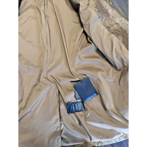 Donna Karan New York Women's Textured Metallic One-Button Blazer Bronze Brown 0 - Picture 10 of 13